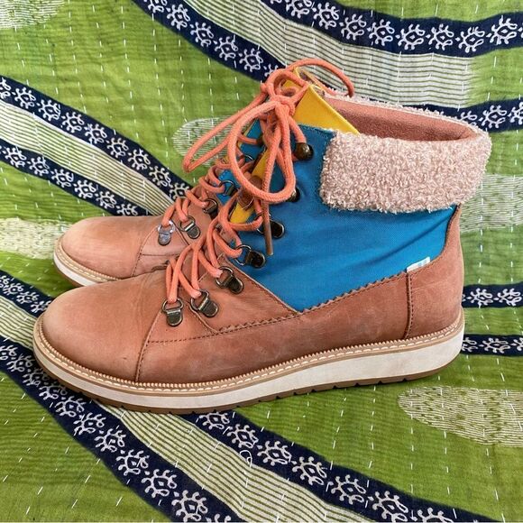 Tom’s Mesa Waterproof Urban Leather Boots Size 10 - Picture 4 of 16